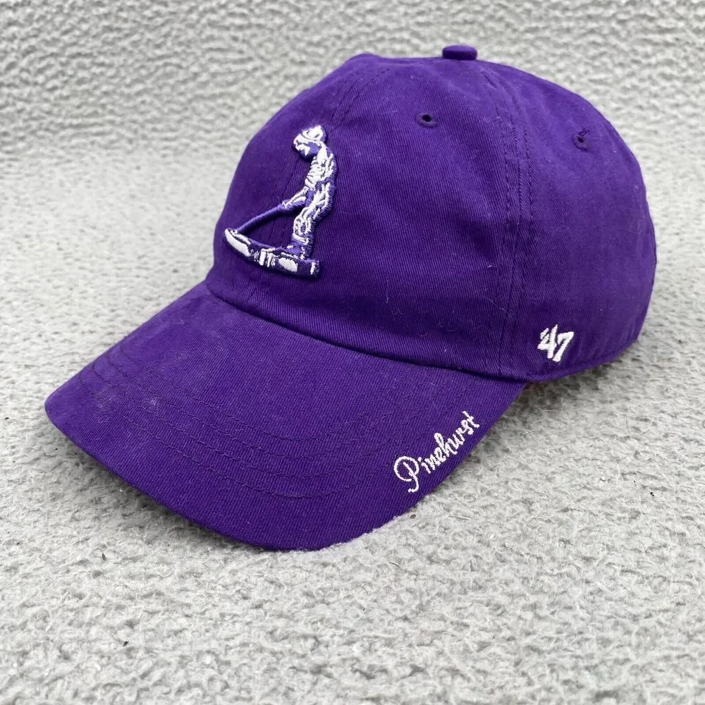 '47 Pinehurst Golf‎ Hat Cap Strap Back Purple Embroidered Logo Outdoors Womens